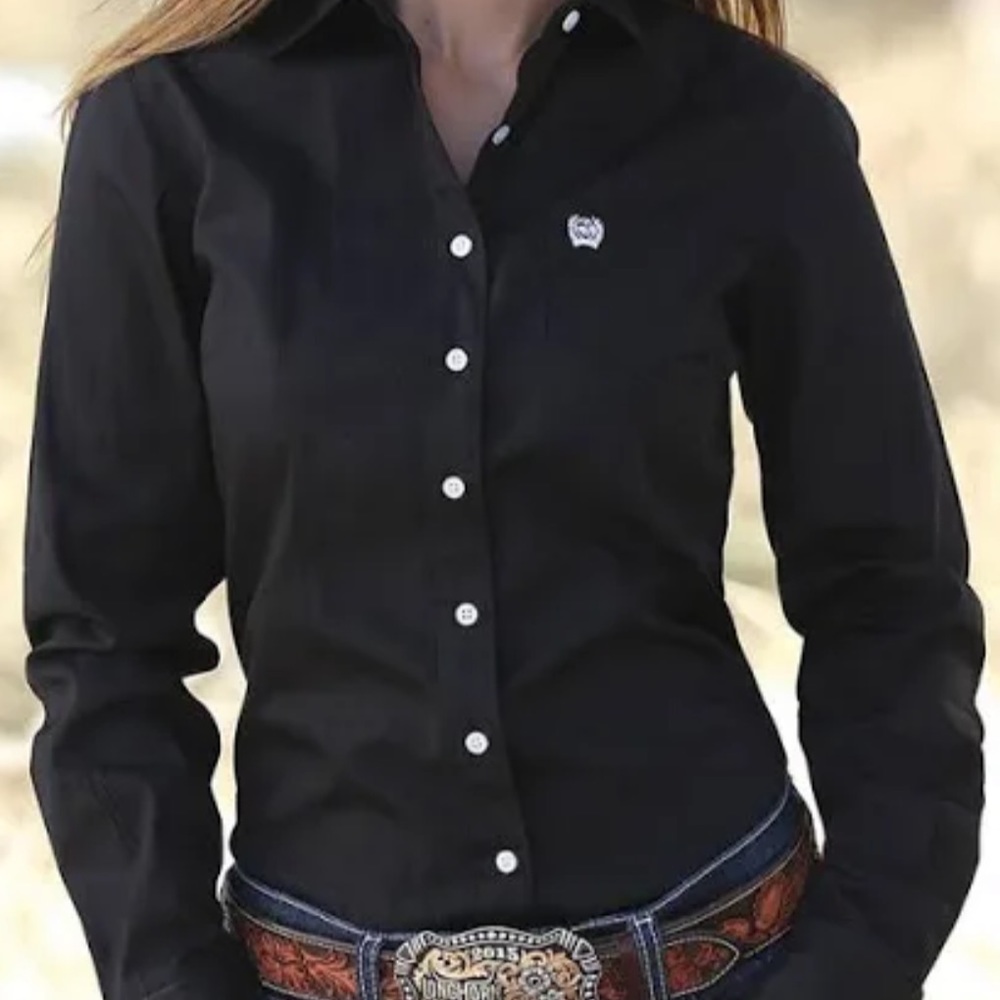 Large black cinch shirt NYW